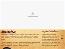 Tablet Screenshot of elpalmito.com